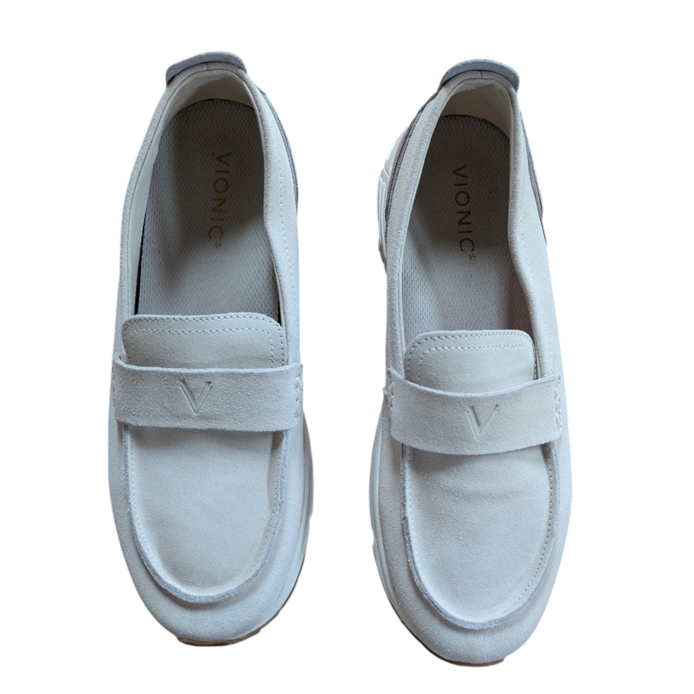 Vionic 23Walk Roam Loafer Cream Cameo Rose Size 8 Wide - Picture 3 of 12